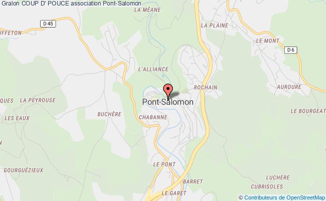 plan association Coup D' Pouce Pont-Salomon
