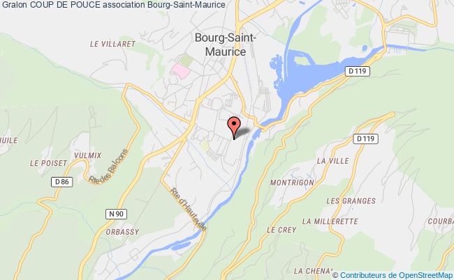 plan association Coup De Pouce Bourg-Saint-Maurice