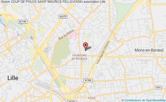 plan association Coup De Pouce Saint Maurice Pellevoisin Lille