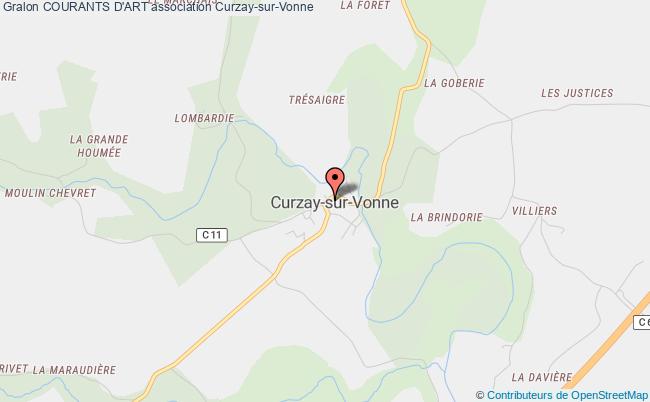 plan association Courants D'art Curzay-sur-Vonne