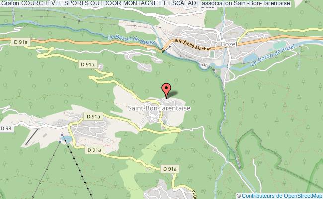 plan association Courchevel Sports Outdoor Montagne Et Escalade Saint-Bon-Tarentaise