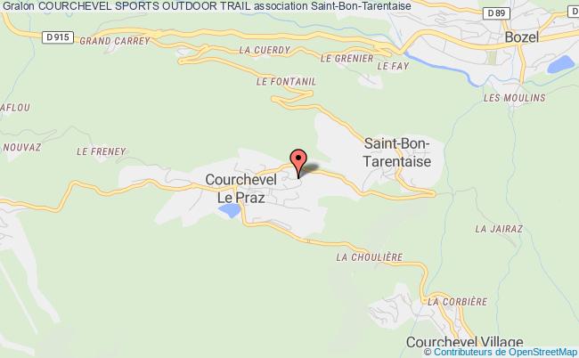 plan association Courchevel Sports Outdoor Trail Saint-Bon-Tarentaise