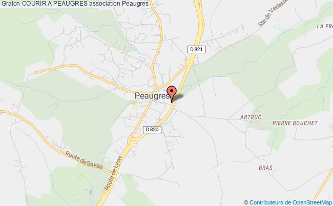 plan association Courir A Peaugres Peaugres