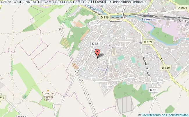 plan association Couronnement Damoiselles & Dames Bellovaques Beauvais