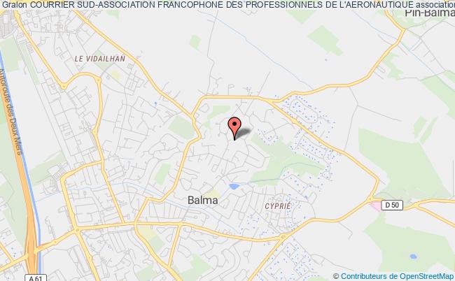 plan association Courrier Sud-association Francophone Des Professionnels De L'aeronautique Balma