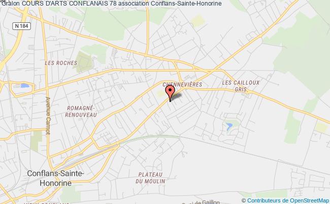 plan association Cours D'arts Conflanais 78 Conflans-Sainte-Honorine