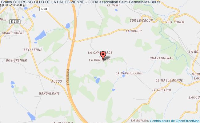 plan association Coursing Club De La Haute-vienne - Cchv Saint-Germain-les-Belles