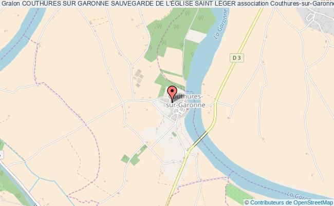 plan association Couthures Sur Garonne Sauvegarde De L'Église Saint LÉger Couthures-sur-Garonne