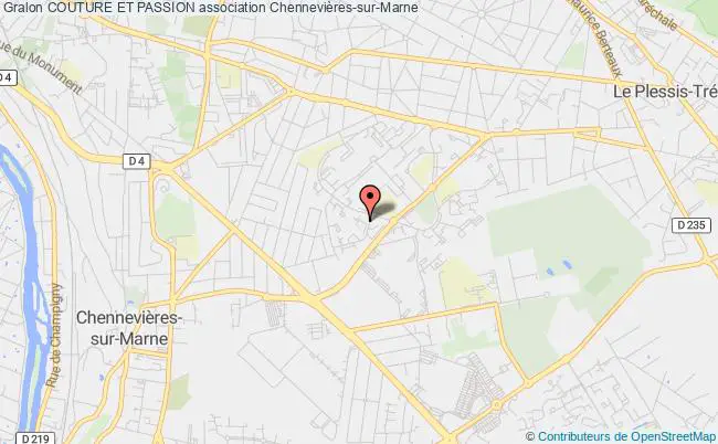 plan association Couture Et Passion Chennevières-sur-Marne