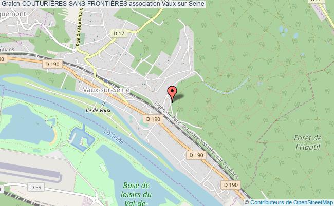 plan association CouturiÈres Sans FrontiÈres Vaux-sur-Seine