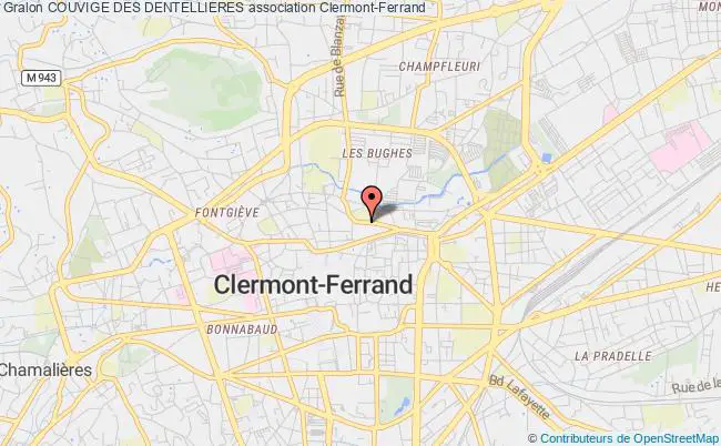 plan association Couvige Des Dentellieres Clermont-Ferrand