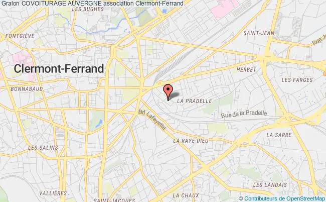 plan association Covoiturage Auvergne Clermont-Ferrand
