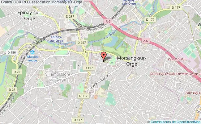 plan association Cox Rox Morsang-sur-Orge