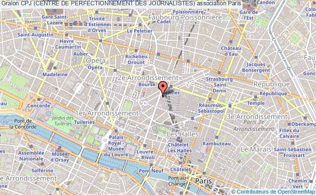 plan association Cpj (centre De Perfectionnement Des Journalistes) Paris