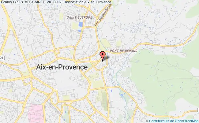plan association Cpts  Aix-sainte Victoire Aix-en-Provence
