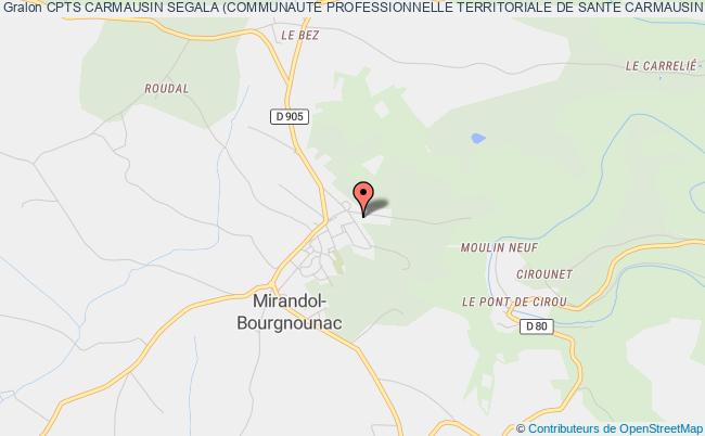 plan association Cpts Carmausin Segala (communaute Professionnelle Territoriale De Sante Carmausin Segala) Mirandol-Bourgnounac