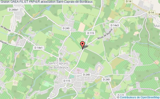 plan association Crea Fil Et Papier Saint-Caprais-de-Bordeaux