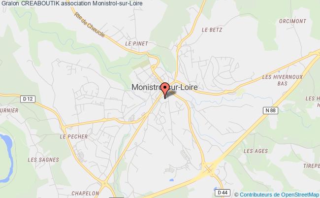 plan association Creaboutik Monistrol-sur-Loire