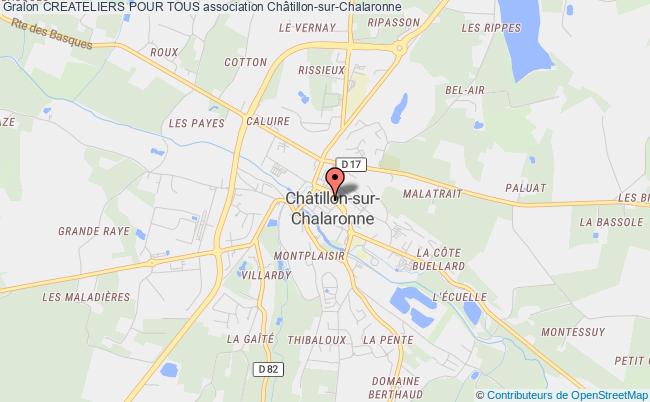 plan association Createliers Pour Tous Châtillon-sur-Chalaronne