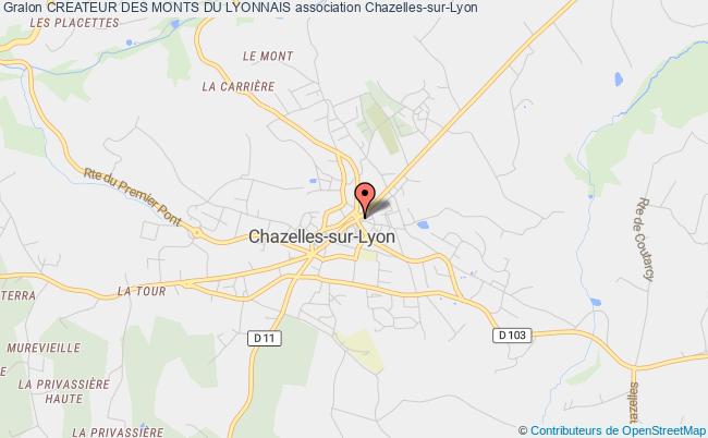 plan association Createur Des Monts Du Lyonnais Chazelles-sur-Lyon