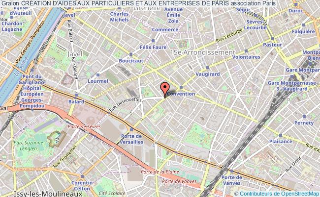 plan association CrÉation D'aides Aux Particuliers Et Aux Entreprises De Paris Paris