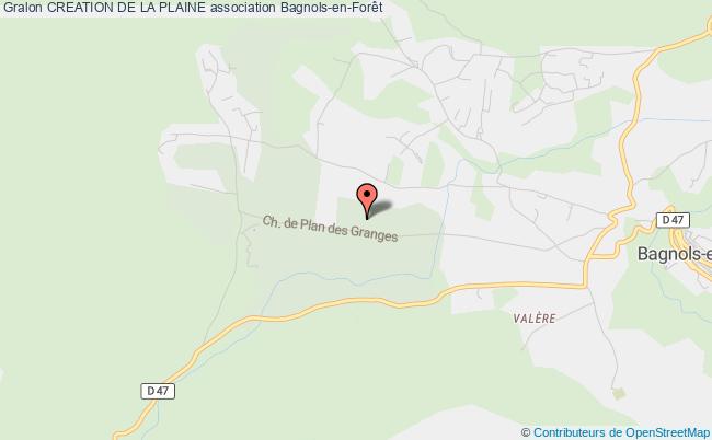 plan association Creation De La Plaine Bagnols-en-Forêt