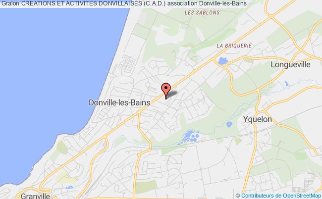 plan association Creations Et Activites Donvillaises (c.a.d.) Donville-les-Bains