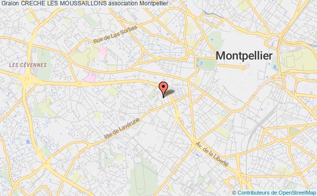 plan association Creche Les Moussaillons Montpellier