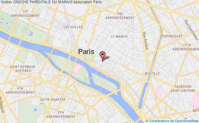 plan association Creche Parentale Du Marais Paris