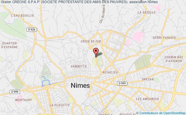 plan association Creche S.p.a.p. (societe Protestante Des Amis Des Pauvres). Nîmes