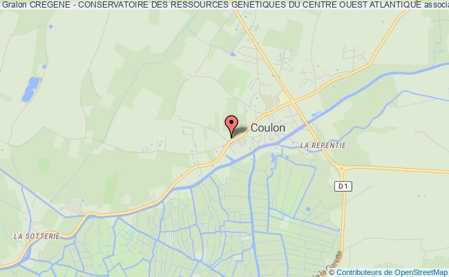 plan association Cregene - Conservatoire Des Ressources Genetiques Du Centre Ouest Atlantique Coulon