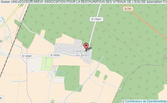plan association Crevecoeur Arevi- Association Pour La Restauration Des Vitraux De L'eglise Crèvecoeur-en-Brie