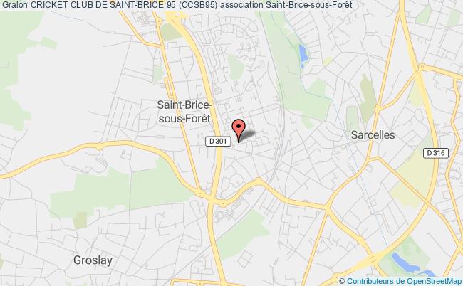 plan association Cricket Club De Saint-brice 95 (ccsb95) Saint-Brice-sous-Forêt