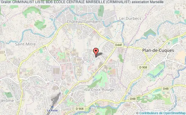 plan association Criminalist Liste Bds Ecole Centrale Marseille (criminalist) Marseille