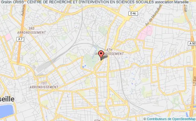 plan association Criss : Centre De Recherche Et D'intervention En Sciences Sociales Marseille 4