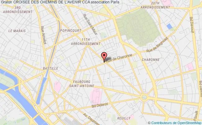 plan association Croisee Des Chemins De L'avenir Cca Paris