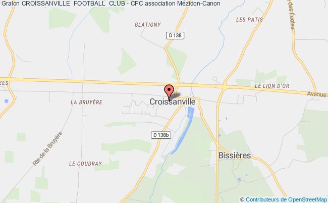 plan association Croissanville  Football  Club - Cfc Mézidon Vallée d'Auge