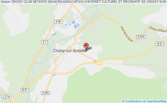 plan association Croisy Club Detente Seniors Croisy-sur-Andelle