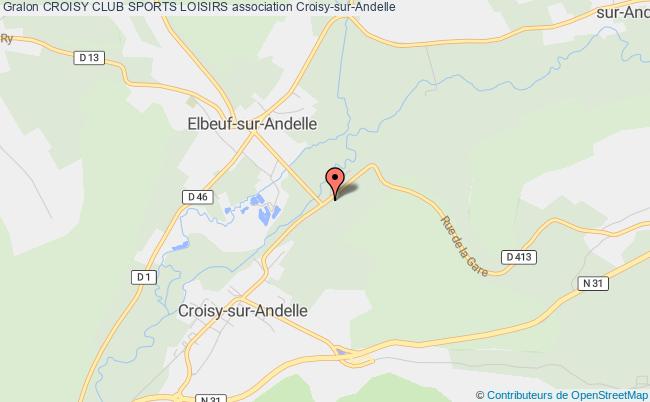 plan association Croisy Club Sports Loisirs Croisy-sur-Andelle