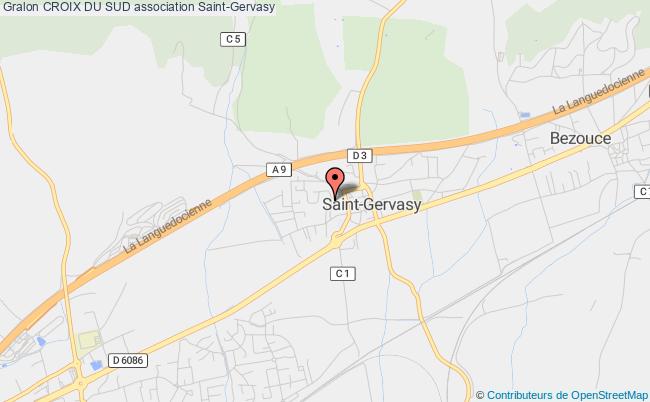 plan association Croix Du Sud Saint-Gervasy
