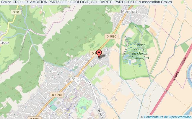 CROLLES AMBITION PARTAGÉE : ÉCOLOGIE, SOLIDARITÉ, PARTICIPATION