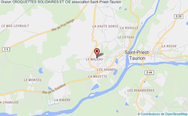 plan association Croquettes Solidaires Et Cie Saint-Priest-Taurion