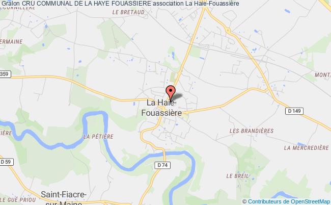 plan association Cru Communal De La Haye Fouassiere La  Haie-Fouassière