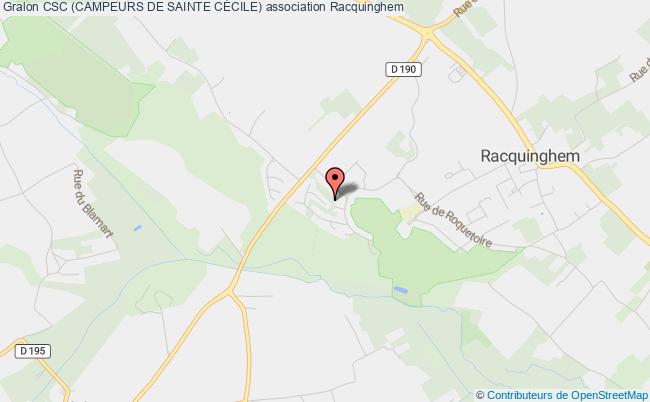 plan association Csc (campeurs De Sainte CÉcile) Racquinghem