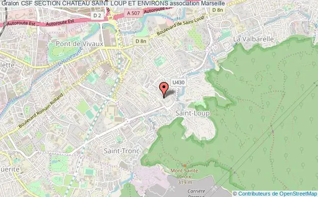 plan association Csf Section Chateau Saint Loup Et Environs Marseille