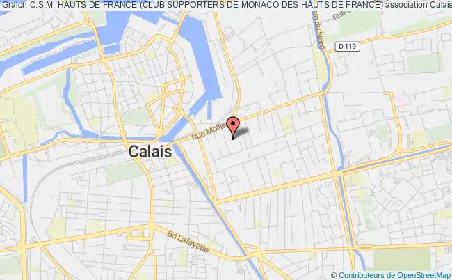 plan association C.s.m. Hauts De France (club Supporters De Monaco Des Hauts De France) Calais