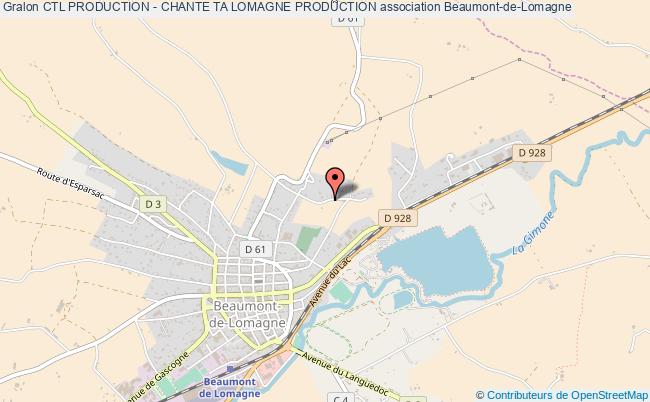 plan association Ctl Production - Chante Ta Lomagne Production Beaumont-de-Lomagne