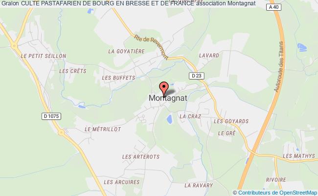 plan association Culte Pastafarien De Bourg En Bresse Et De France Montagnat