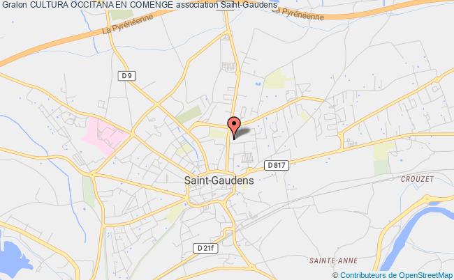 plan association Cultura Occitana En Comenge Saint-Gaudens