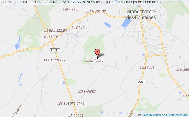 plan association Culture,  Arts,  Loisirs Grandchampenois Grandchamp-des-Fontaines